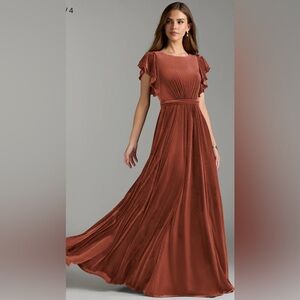 Azazie “Daphne” dress in terracotta